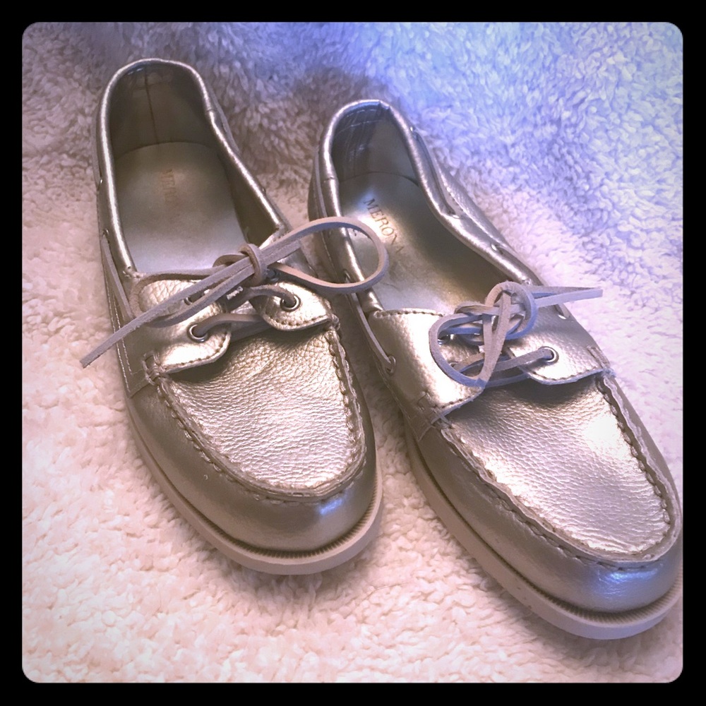 Silver Boat shoes